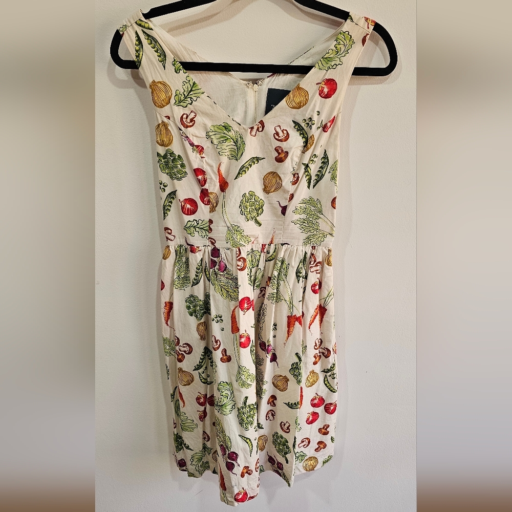 Modcloth Veggie Print Dress - Small